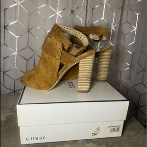 Guess Natural Suede Cutout Sandal